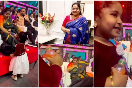 അമ്മ ഹൃദയം തുളുമ്പുന്നു.!! നിറഞ്ഞ സദസ്സിൽ കൊച്ചു ബാലികയെ കൊഞ്ചിച്ചും കളിപ്പിച്ചും ആരാധകരുടെ പ്രിയപ്പെട്ട ചിത്രാമ്മ  | K.S. Chithra cute moment with a little girl