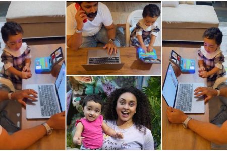ഇവൾ ഒരു കില്ലാടി തന്നെ!! അച്ഛനെ കണ്ടു പഠിച്ച്‌ ഈ പ്രായത്തിലെ ലാപ് ടോപ്പിലാണ് നിലൂന്റെ കളി | Pearle Maaney Daughter Playing With Laptop Malayalam