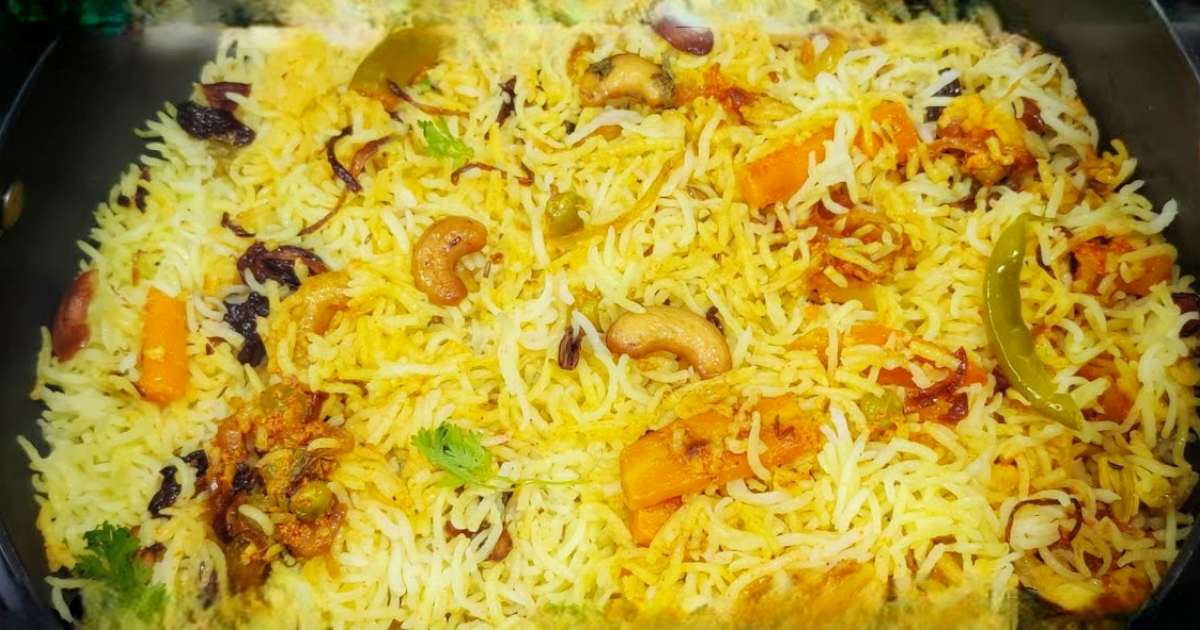 Easy 10 minute Vegetable Biriyani recipe