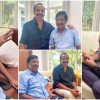 Sathyan Anthikad Met Sreenivasan at home