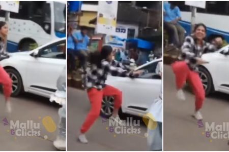 ട്രാഫിക് ബ്ലോക്കിൽ തകർത്താടി വൈറലായി പെൺകുട്ടിയുടെ ഡാൻസ്! ഒരു രക്ഷയുമില്ല നിമിഷ നേരംകൊണ്ട് വീഡിയോ കൊടൂര വൈറൽ | Viral dance at traffic block