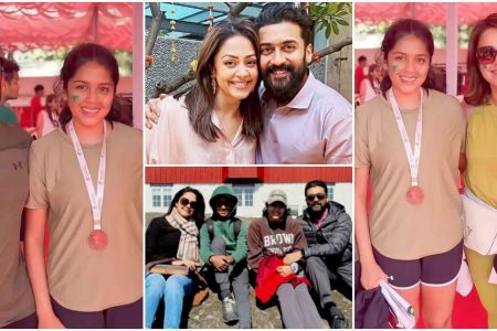 ഇത് അഭിമാന നിമിഷം.!! മകളെ ചേർത്ത് നിർത്തി സൂര്യയും ജ്യോതികയും; മക്കളുടെ സ്പോർട്സ് ഡേ കാണാൻ സ്കൂളിൽ നേരിട്ടെത്തി താരദമ്പതികൾ | Actor Surya Jyothika daughter Diya proud moment