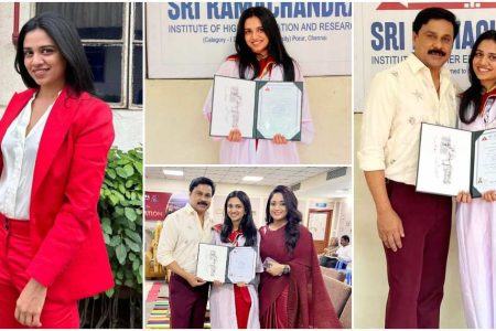 നിന്നെകുറിച്ചോർത്ത് എനിക്ക് അഭിമാനം.!! സ്വപ്നം സഫലമായ നിമിഷമെന്ന് ദിലീപ്; അച്ഛനും അമ്മയ്ക്കും ഒപ്പം അനുഗ്രഹ നിമിഷത്തിൽ മീനാക്ഷി ദിലീപ് | Dileep And Kavya Madhavan In Meenakshi Dileep MBBS Graduation Ceremony photos
