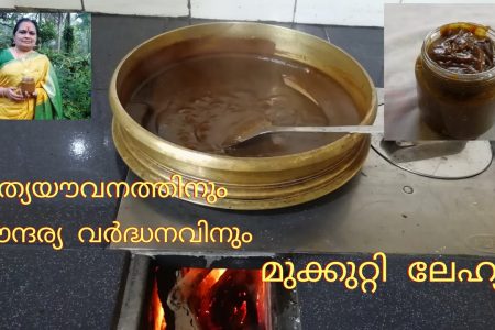 ദിവസവും ഒരു സ്പൂൺ മാത്രം മതി.! നിത്യ യൗവനത്തിനും സൗന്ദര്യത്തിനും ഇതൊന്ന് കഴിച്ചുനോക്കൂ | Mukkutti lahyam Recipe