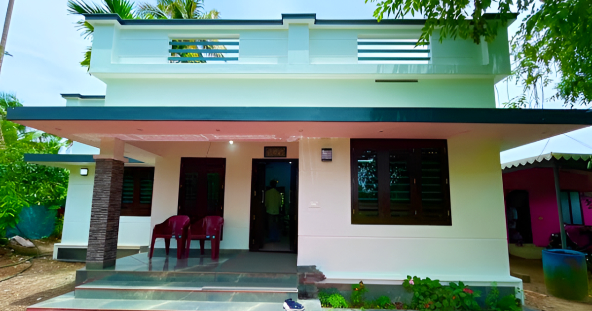 965 squft 16 lakhs home plan