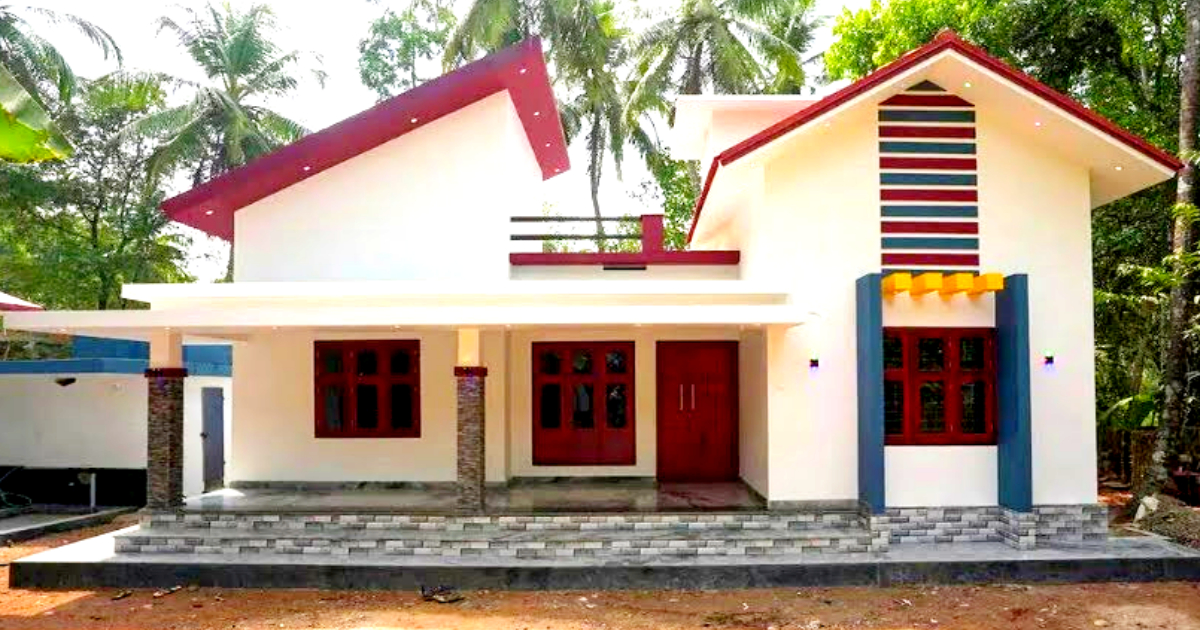 20 lakh Stunning low budget single storey home plan