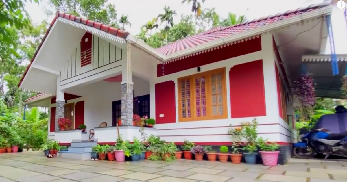 16 lakhs 1291 squft home plan