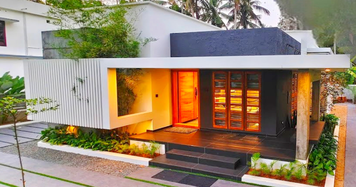 1250 sqft 2Bhk modern house plan