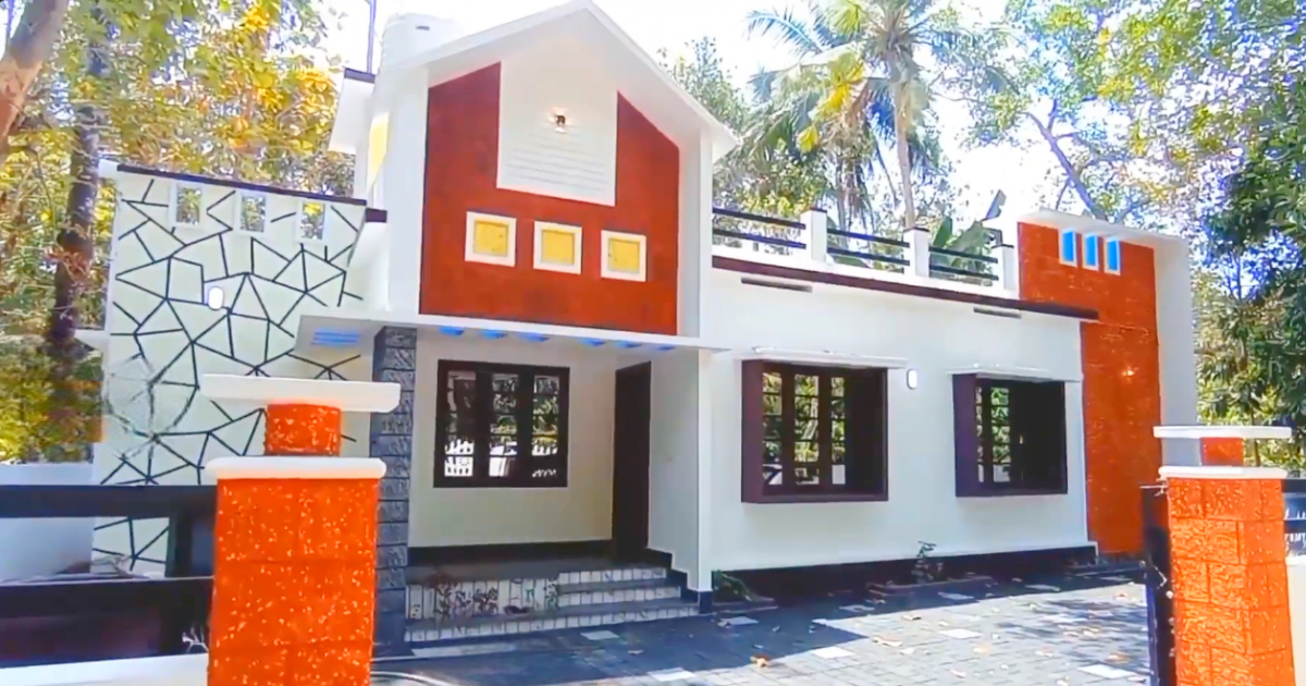 45 lakhs 5 cent 1038 squft home plan